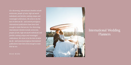 We Plan Luxurious Weddings - HTML5 Website Builder