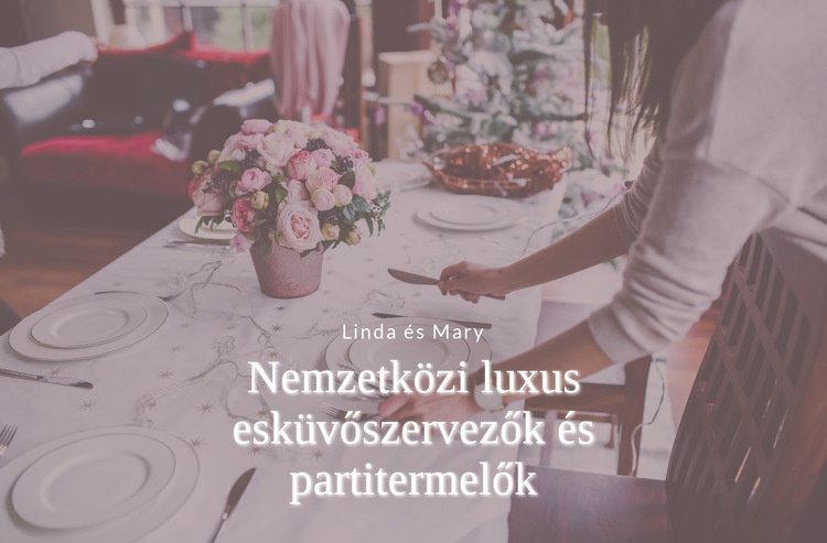 Luxus esküvőszervezők Sablon