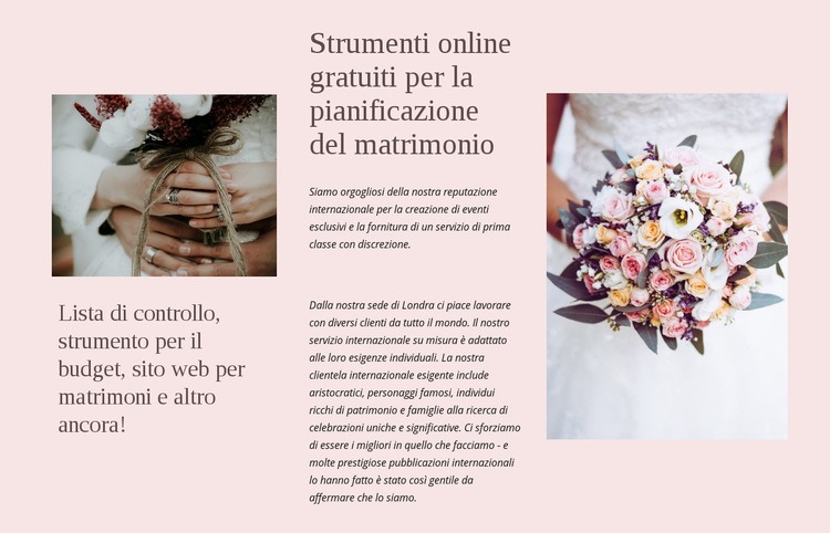 Strumenti digitali per la pianificazione Costruttore di siti web HTML