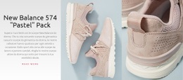 Scarpe Da Ginnastica - Modello Di Mockup Del Sito Web