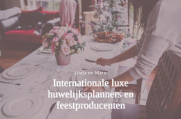 Luxe Huwelijksplanners - Premium-Elementensjabloon