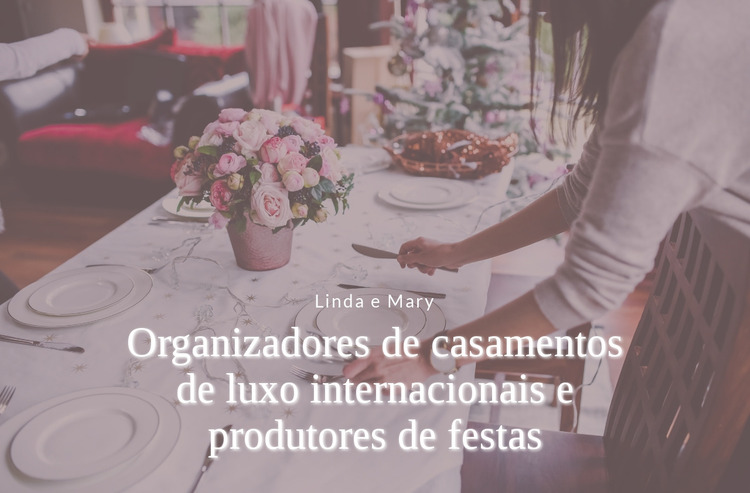 Organizadores de casamento de luxo Template Joomla