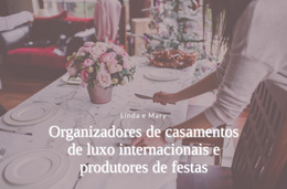 Código Limpo Impressionante Para Organizadores De Casamento De Luxo