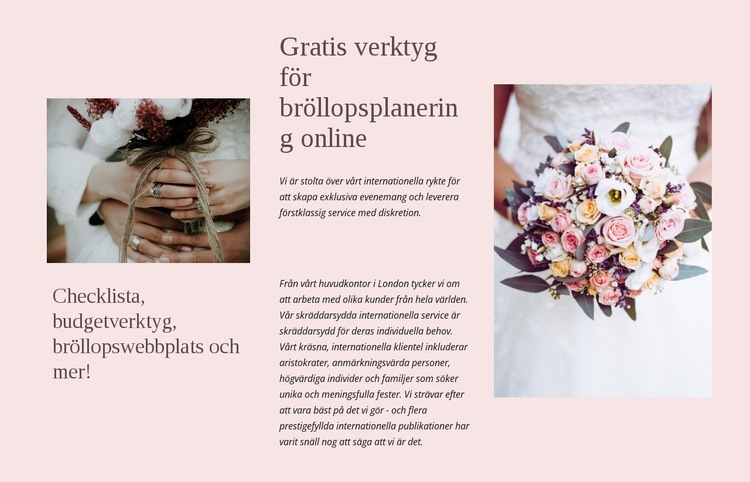 Digitala verktyg för planering CSS -mall