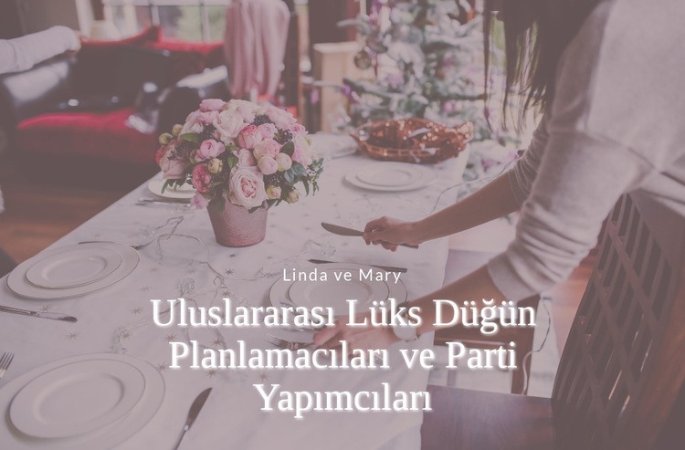 Lüks Düğün Planlamacıları Açılış sayfası