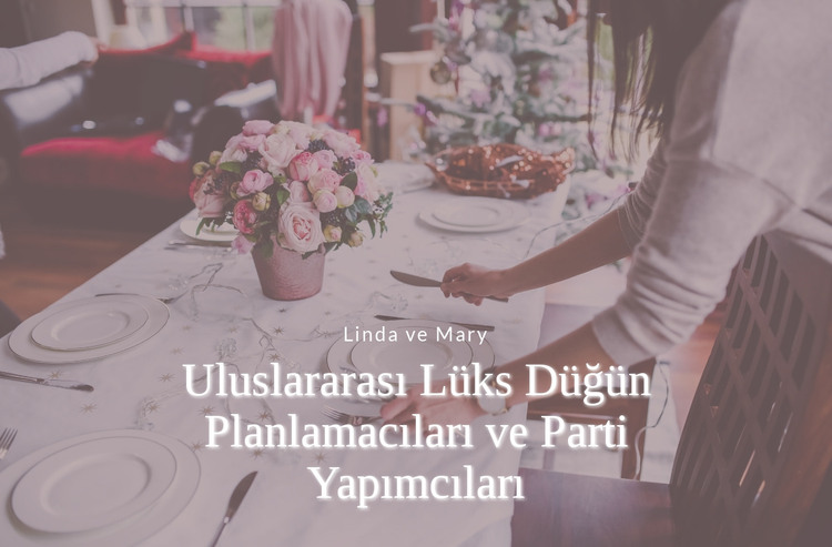 Lüks Düğün Planlamacıları HTML Şablonu