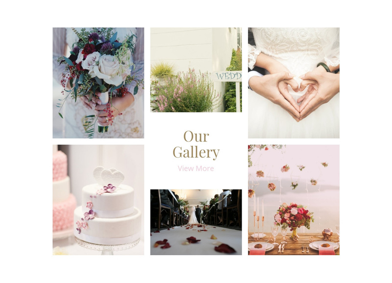 Galerry Wedding Planners Web Page Design