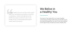 About Our Clinic Full Width Template