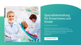 Spezialbehandlung Für Erwachsene Und Kinder - Kostenlose HTML-Vorlage