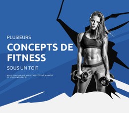 La Meilleure Conception De Site Web Pour Plusieurs Concepts De Remise En Forme