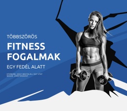 Több Fitness Koncepció - Webhelysablon