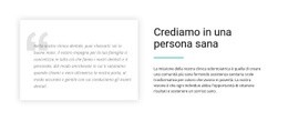 Sulla Nostra Clinica - HTML Web Page Builder