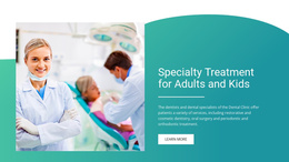 Specialty Treatment For Adults And Kids Builder Joomla