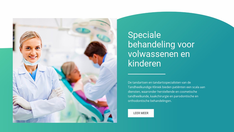 Speciale behandeling voor volwassenen en kinderen Joomla-sjabloon