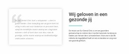 WordPress-Thema Over Onze Kliniek Voor Elk Apparaat