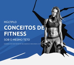 O Melhor Design De Site Para Vários Conceitos De Fitness