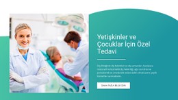 Yetişkinler Ve Çocuklar Için Özel Tedavi Için CSS Düzeni