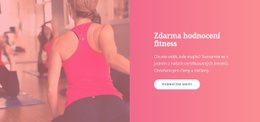 Zdarma Hodnocení Fitness Šablona Jedné Stránky