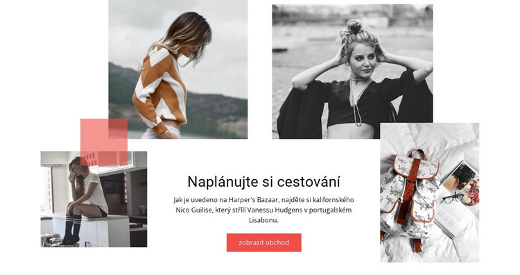 Naplánujte si cestování Šablona CSS