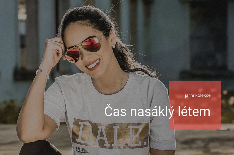 Čas nasáklý létem Šablona HTML