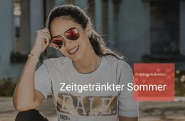 Zeitgetränkter Sommer Vorlage HTML CSS Responsive