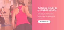 Évaluation Gratuite De La Condition Physique - Modèles De Sites Web