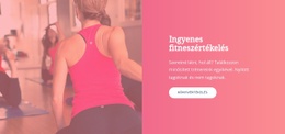 Ingyenes Fitneszértékelés - Céloldal Sablon