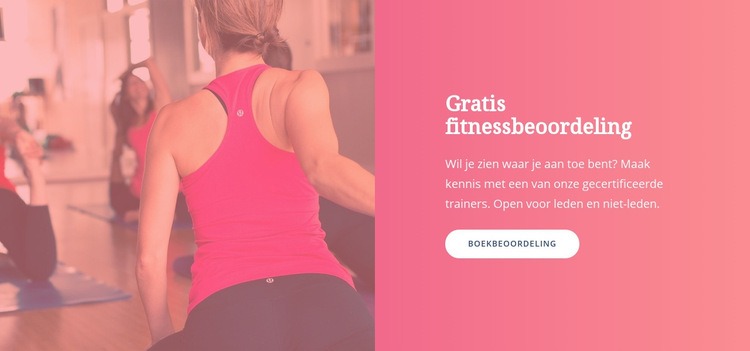 Gratis fitnessbeoordeling Html Website Builder