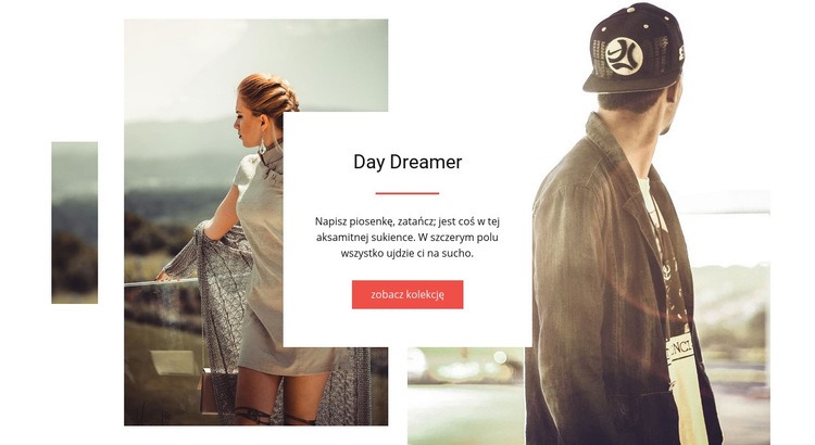Day Dreamer Makieta strony internetowej
