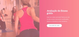 Avaliação De Fitness Grátis - Design Profissional Personalizável