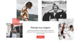 Planeje Sua Viagem - Página De Destino Multifuncional