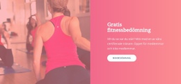 Gratis Fitnessbedömning - Målsidesmall