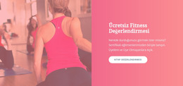 Ücretsiz Fitness Değerlendirmesi - Açılış Sayfası Şablonu