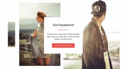 Gün Hayalperest Için Özel HTML5 Şablonu