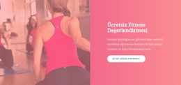 Ücretsiz Fitness Değerlendirmesi - Duyarlı Tek Sayfalık Şablon
