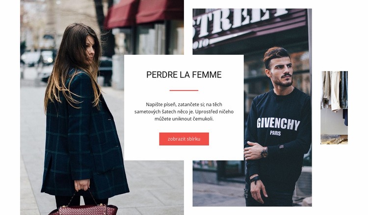 Obchod s šaty Šablona webové stránky