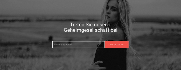 Treten Sie unserer Geheimgesellschaft bei HTML5-Vorlage