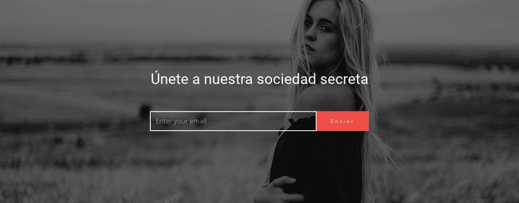 Únete a nuestra sociedad secreta Creador de sitios web HTML