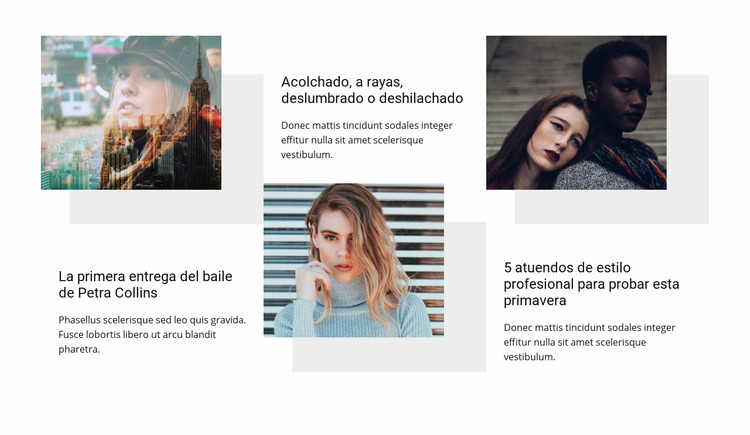 Cursos de estilista de moda Plantilla Joomla