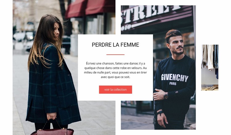 Magasin de vêtements Modèles de constructeur de sites Web