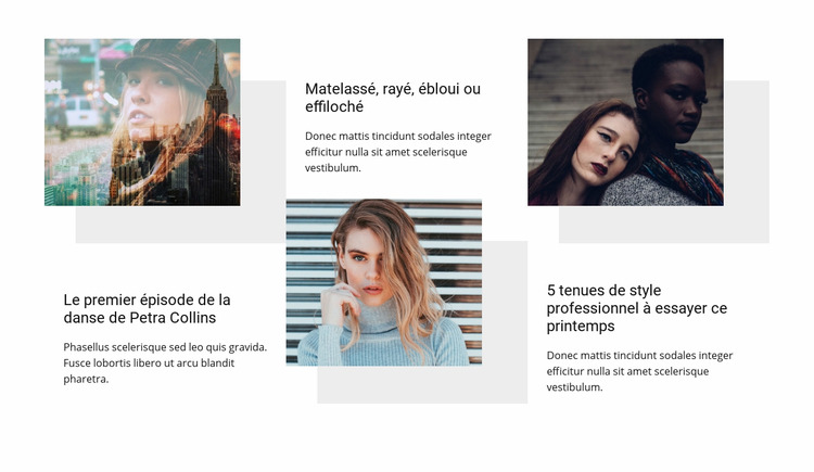 Cours de styliste de mode Modèle Joomla