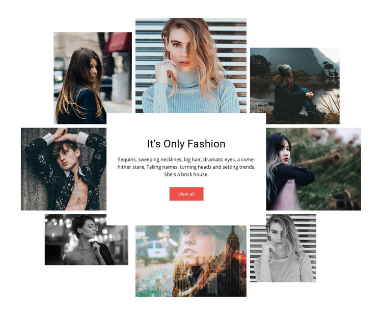 Its Only Fashion Homepage Design