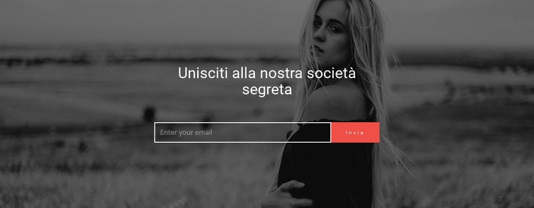 Unisciti alla nostra società segreta Costruttore di siti web HTML