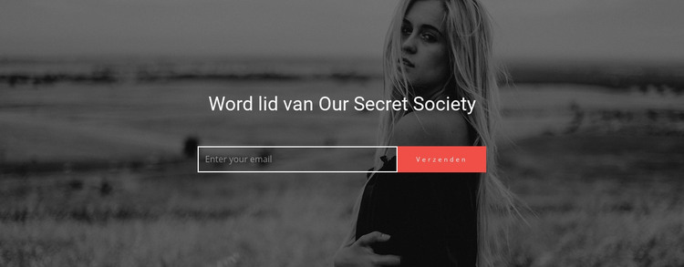 Word lid van Our Secret Society HTML-sjabloon