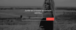 Junte-Se À Nossa Sociedade Secreta - Modelo De Página HTML