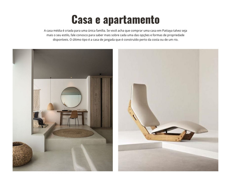 Casa e apartamento design Tema WordPress