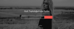 Gizli Topluluğumuza Katılın Için HTML5 Teması