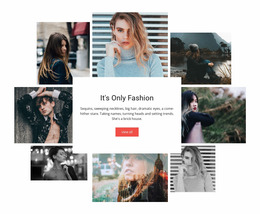 Its Only Fashion - Free Website Mockup