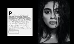 Text A Fotografie Dívky – Šablona Osobních Webových Stránek
