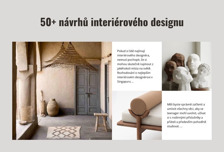 Nápady na design interiéru Šablona